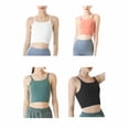 thumbnail image 4 of Jumpingount Camiseta sin mangas, transpirable, suave, ligera, cómoda, para el pecho, fina, fresca, para mujer, para hacer ejercicio, deportes Prendas para la parte del cuerpo Rosa Jumpingount AP017242-02, 4 of 6
