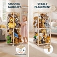 thumbnail image 4 of Doulami Wooden Stuffed Animal Storage, Holds Up to 40 Plush Toys, Vertical Corner Plush Toy Storage with Elastic Straps, Zoo Toy Organizer for Kids Nursery Bedroom Playroom, 4 of 13