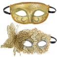 thumbnail image 1 of 2 piezas máscaras de mascarada pareja máscaras de baile de máscaras máscaras vintage máscaras venecianas accesorios de fiesta de disfraces, 1 of 5