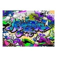 thumbnail image 3 of Tiptophomedecor Street Art Wallpaper Wall Mural - Graffiti In Violet, 3 of 8