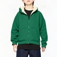 thumbnail image 5 of yillto Kids Fleece Coat Hoodie Zip up Sweatshirt Sherpa Lined Fuzzy Warm Fall Winter Casual Jackets, 5 of 6