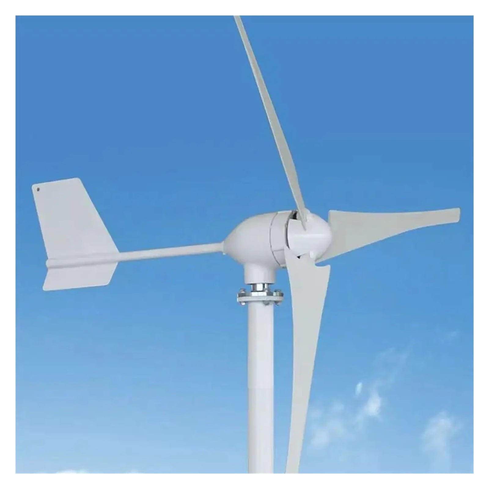 Éolienne 4000W 8 Pales Avec Contrôleur MPPT - 12/24/48V, Pour Extérieur, Nylon