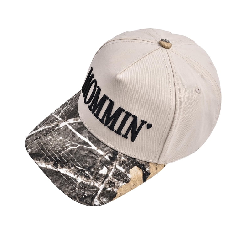 GILIGEGE Vintage Two-Tone Trucker Hat with Mommin Embroidery  display picture 1
