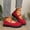 Red, variant on Mary Jane Shoes Women Suede Ballet Flats Platform Non-Slip Classics Round Toe Ankle Buckle Strap Comfort Casual Dress Work Mary Jane Flat Shoes Black 7 Wide
