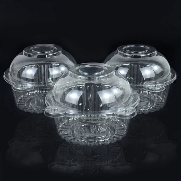 30/50Pcs Cake Slice Boxes Cupcake Container Square Individual Single Dessert Box Triangular Sandwich Cheesecake Storage Box