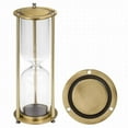 thumbnail image 2 of Hour Glass with Sand, Metal Hourglass Sand Timer, Decorative Large Size Sand Clock, 8.3" Small Brass Frame Sand Watch, Vintage Desk Decor, Antique Brass Sand Clock, 2 of 9