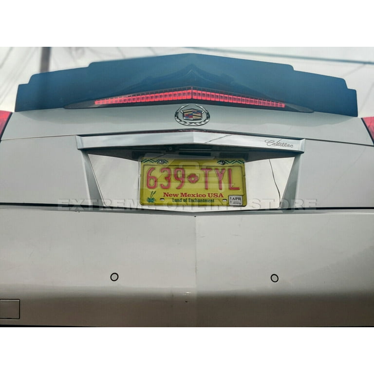 Rear Trunk Spoiler Wing For 2009-2015 Cadillac CTS Coupe (Non-V) - Matte Black ABS Plastic Boomerang Style With Wickerbill