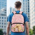 thumbnail image 3 of Pzuqiu Strawberry Capybara Custom 17 Inch School Backpack for Kids Personalized Schoolbag with Name Lightweight Breathable Shoulder Bag for Elementary Students Age 6-18, 3 of 7