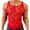 Red, variant on Men's Sheer Lace Tank Top Flower Mesh See Through Sleeveless Muscle Shirt Racer Back Sexy Undershirt