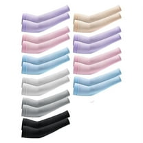 10 Pairs Cooling Arm Sleeves UV Protection Warmers Sleeves for Men&Women,For Running, Cycling, Hiking, Golf,Random Color