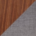 thumbnail image 7 of Trevi Mid-Century Modern Counter Stool in Walnut Wood and Grey Fabric by LumiSource - Set of 2, 7 of 7