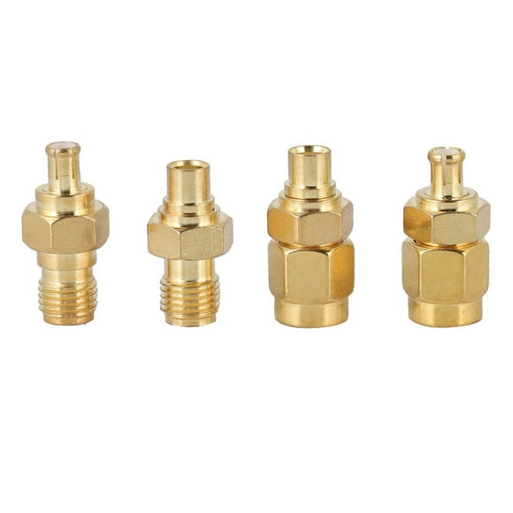 MCX Femaleto SMA Female Adapter,4pcs Nickel plated Brass MCX Maleto SMA Male Adapter MC Xto SMA Adapter Finely Tuned Performance