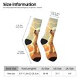 thumbnail image 2 of KLL Sunshine Golden Cloud Dog Print Cool Socks Men's Women's Crew Socks Funny Crazy Novelty Stockings, 2 of 6