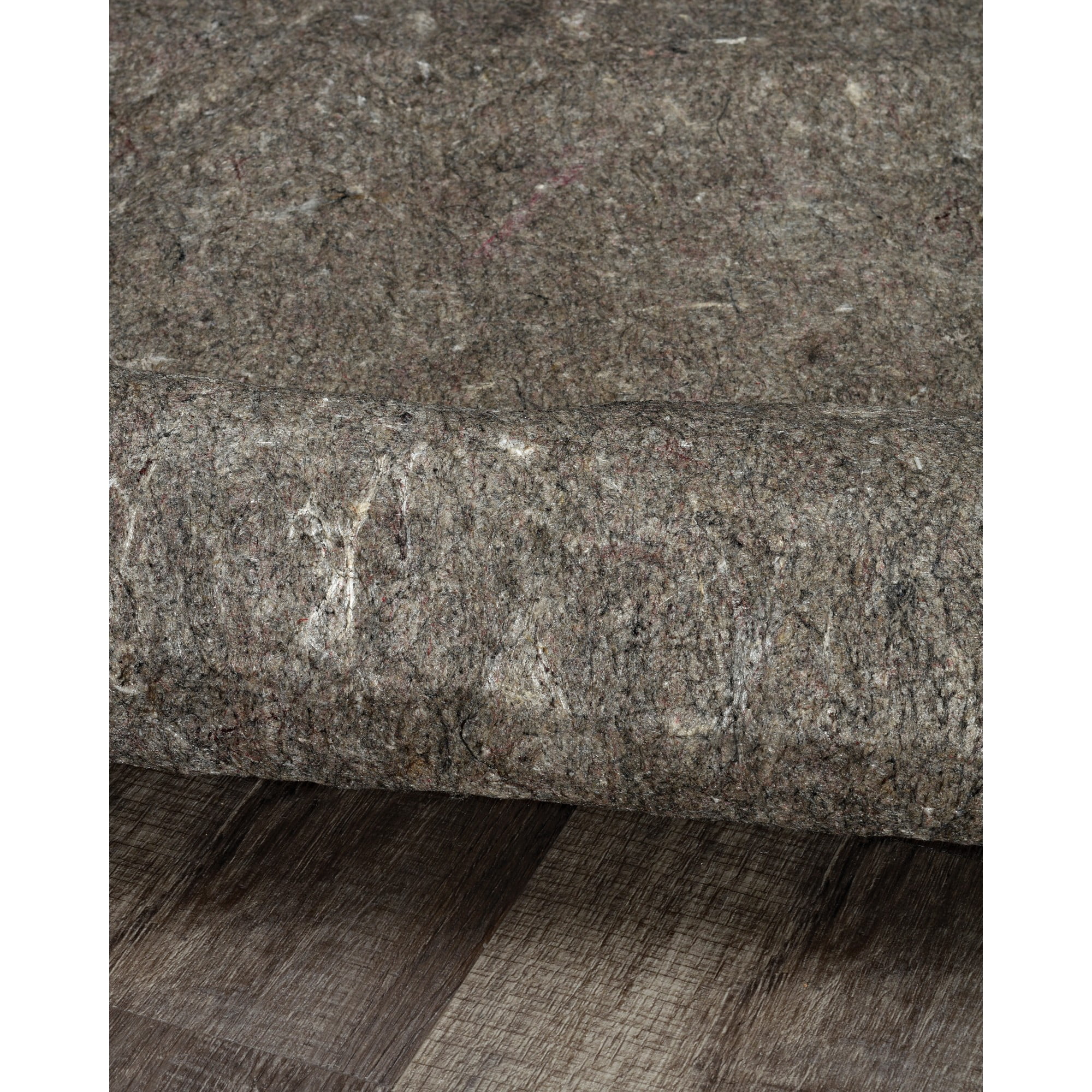 Contemporary Home Living 3' x 5' Dual Side Solid Area Throw Rug Pad - Gray