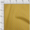 thumbnail image 1 of oneOone Cotton Poplin Dark Yellow Fabric Leaves & Flower Floral Quilting Supplies Print Sewing Fabric By The Yard 56 Inch Wide, 1 of 4
