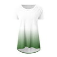 thumbnail image 4 of Xihbxyly Womens Blouses Dressy Casual, Women's Oversized T Shirts Round Neck Leisure Short Sleeve Print Tops Summer Casual Loose Blouse T-Shirts, 4 of 5