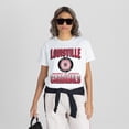 thumbnail image 4 of Women's Gameday Couture White Louisville Cardinals All-Time Classic Oversized Flowy T-Shirt, 4 of 5