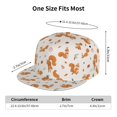 thumbnail image 6 of Fotbe Cute Squirrel Fall Flat Bill Visor Cap Classic Snapback Hat Polyester Foam Trucker Hat Trucker Cap Adjustable Baseball Cap, 6 of 9