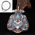 thumbnail image 6 of Tibetan Garuda Ghau Box Pendant Openable Locket Necklace Ethnic Amulet Jewelry for Men Women Spiritual Gift Accessory, 6 of 6