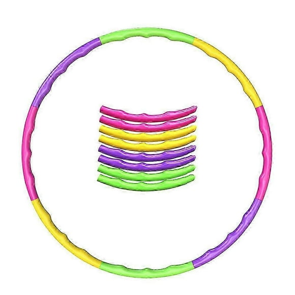 Detachable Hula Hoops Plastic Exercise Equipment Toys Adjustable Rings