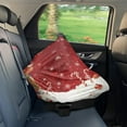 thumbnail image 7 of Renewold Stretchy Baby Car Seat Cover Carseat Canopy for Babies Universal Baby Breastfeeding Stroller High Chair Shopping Cart Cover Christmas Decor, Christmas Highland Cow Red, 7 of 7