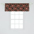 thumbnail image 2 of Ambesonne Steampunk Window Valance, Grungy Geometric, 54" X 18", Dark Coral Beige, 2 of 3