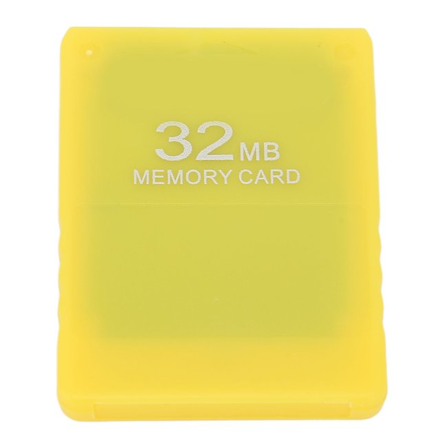 32MB Memory Card, External Portable Memory Card FMCB 1.966 High Speed Plug and Play for Data Storage Yellow,Green