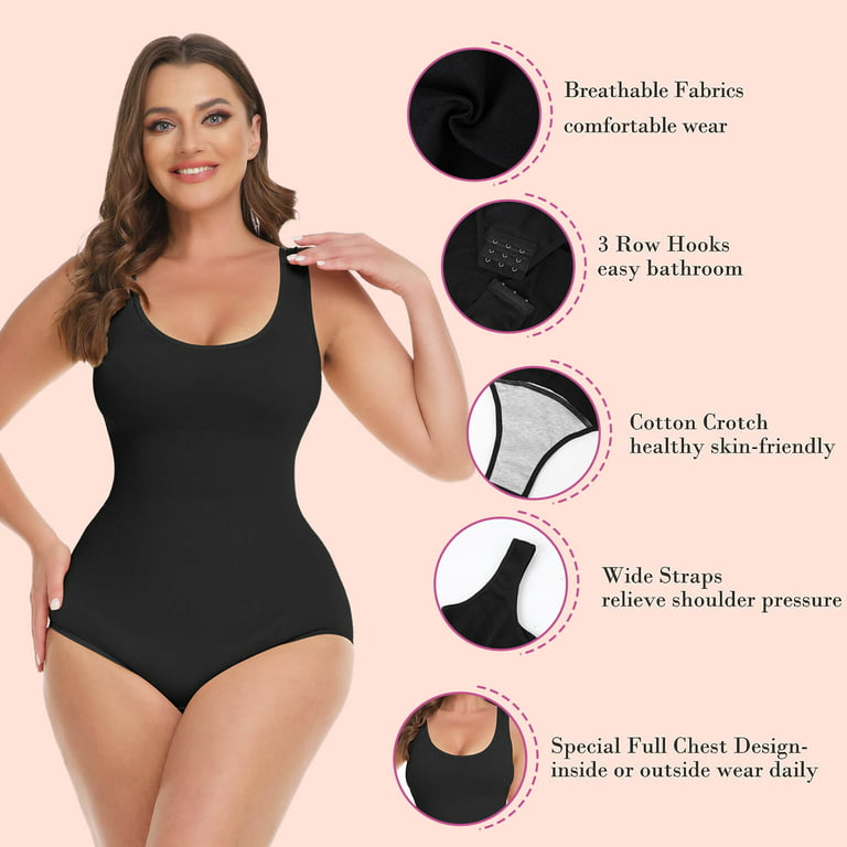 MANIFIQUE Shapewear Bodysuit for Women Tummy Control Slimming Body Shaper  Tank Tops