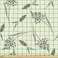 thumbnail image 2 of Ambesonne Boho Fabric by the Yard Upholstery, Botanical Nature Herbs Pattern, 2 Yards, Cream and Charcoal Grey, 2 of 5