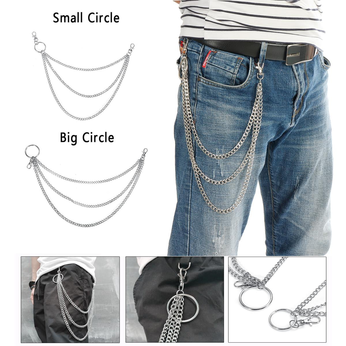 chain with jeans