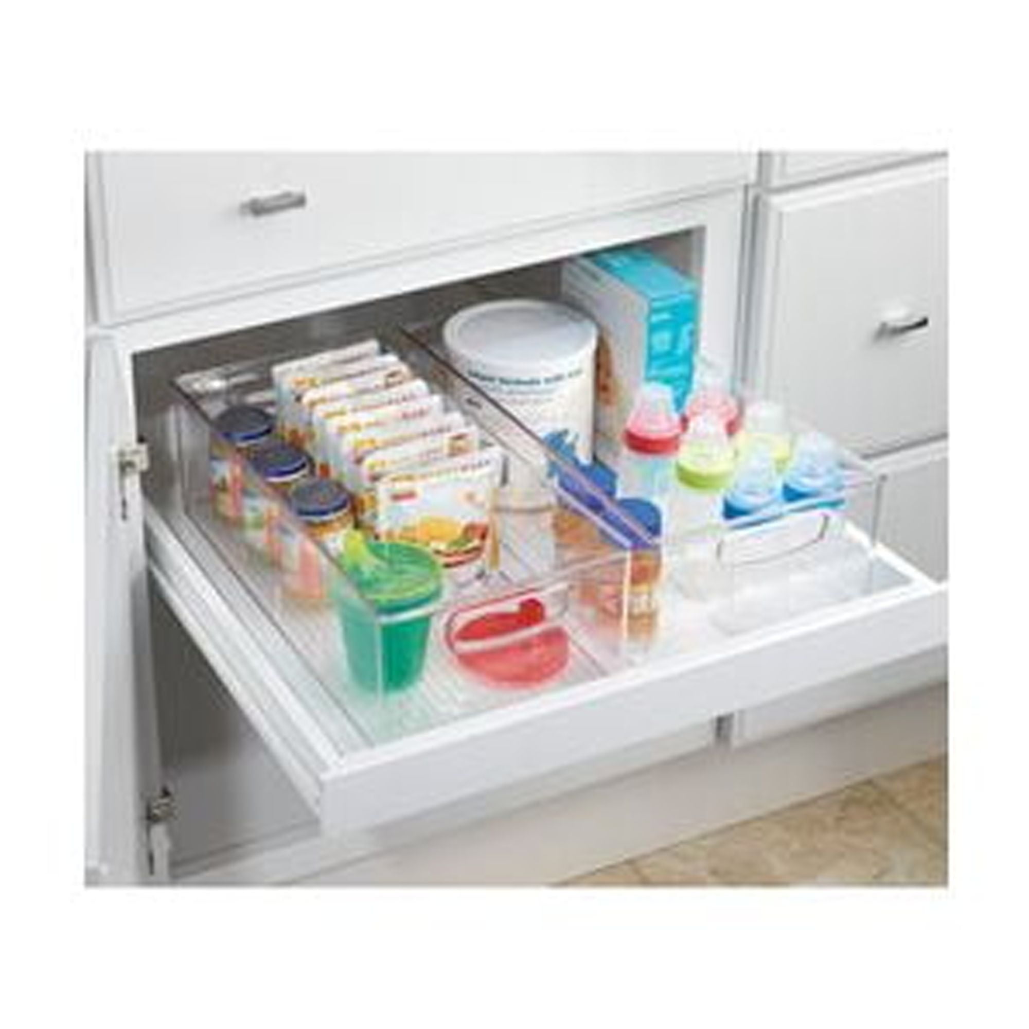 iDesign RPET Linus Deep Drawer Binz 16in x 8in x 5in, Set of 4
