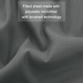 thumbnail image 3 of PiccoCasa 110GSM Brushed Microfiber Fitted Sheet with 16" Depth, Dark Gray Full, 3 of 6