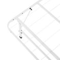 Narrow Twin Bed Frame Heavy Duty by Naomi HomeColor White