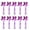 2, variant on Pack of 10 Cheer Bows Keychains Bowknot Ribbon Rings for Teen Colorful Keychain Cheerleader Accessories
