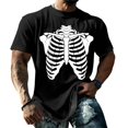 thumbnail image 2 of LWavelet Shirts for Men Graphic Tees Casual Short Sleeve Crew Neck T-Shirt Halloween Outdoor Athletic Workout Tees, 2 of 5