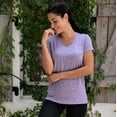 thumbnail image 3 of 5-Pack Women's Short Sleeve V-Neck Activewear T-Shirt Dry-Fit Moisture Wicking Perfomance Yoga Top (Available in Plus Size), 3 of 6