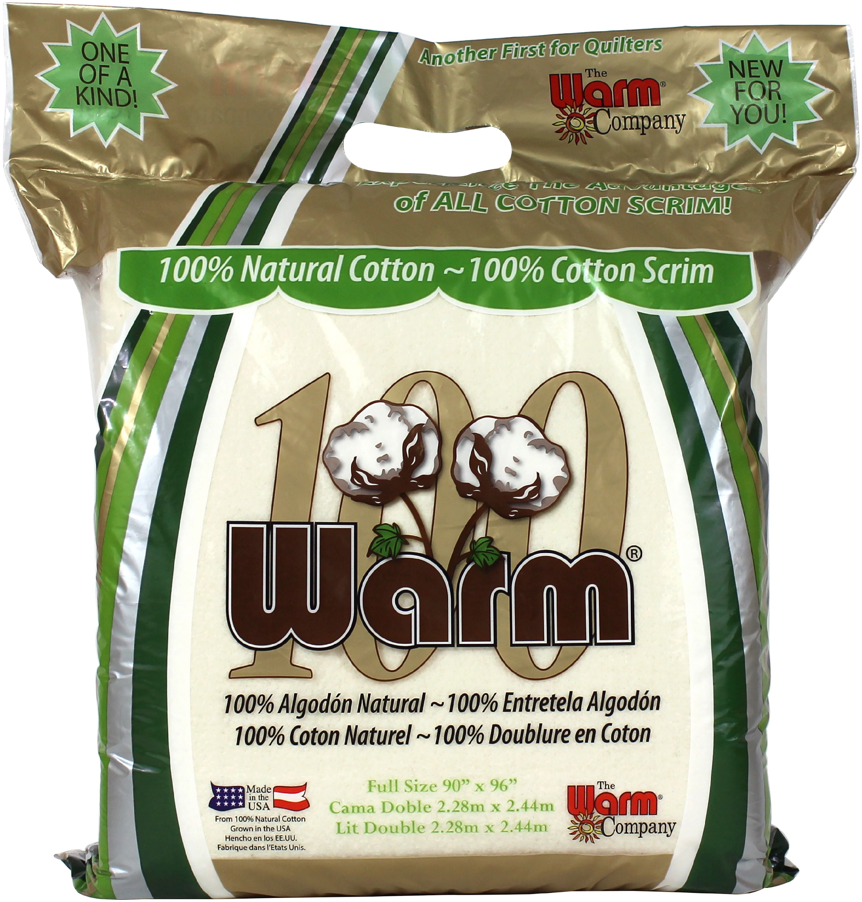 Warm Company Warm 100 Cotton Batting-Full Size 90"X96"