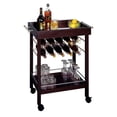 thumbnail image 2 of Espresso CART WINE HLDR MIRROR TOP 10-BTL, 2 of 2