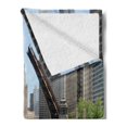 thumbnail image 2 of United States Soft Flannel Fleece Blanket, Downtown Chicago Illinois Finance Business Center Lake Michigan Avenue Bridge, Cozy Plush for Indoor and Outdoor Use, 50" x 60", Multicolor, by Ambesonne, 2 of 5