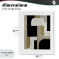 thumbnail image 4 of Stupell Industries Mid-Century Minimalist Geometrics in Neutrals White Framed Print Under Glass, 17 x 21, by Kippi Leonard, 4 of 8