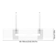 thumbnail image 3 of weibbin Plastic Air Conditioner Windshield Deflector Adjustable Wall Mounted 23.6 39.4in White, 3 of 6