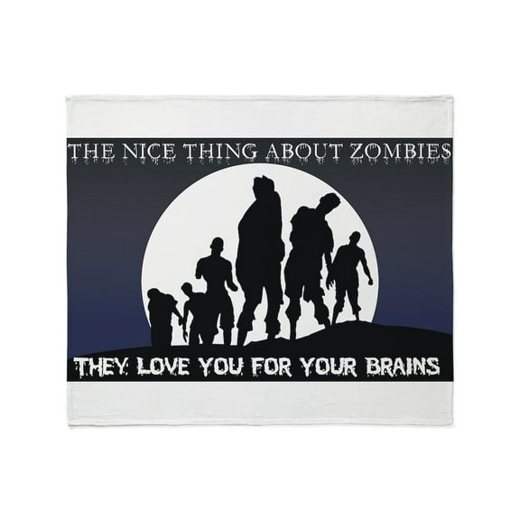 CafePress - Zombie Love Throw Blanket - Soft Fleece Throw Blanket, 50"x60" for All Ages