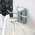 thumbnail image 3 of Juego de 3 ganchos de pared adhesivos dorados para toallas, albornoz, gorro, esponjas, llaves, cocina, dormitorio, baño, puerta,, 3 of 5