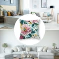 thumbnail image 5 of Spring flower pillowcase cute flower pink green blue pillowcase pillowcase cushion cover print, multiple sizes, set of 2 pieces, 5 of 7