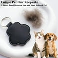 thumbnail image 3 of Pet Memorial Gifts for Cat Dog Cute Leather Paw Keychain Pet Hair Keepsake Keyring for Bag Purse Paw Charm Key Holder, 3 of 4