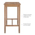 thumbnail image 6 of Linon Claridge Wood Bar Height Pub Table, 42" Tall, Distressed Acacia Brown Finish, 6 of 13