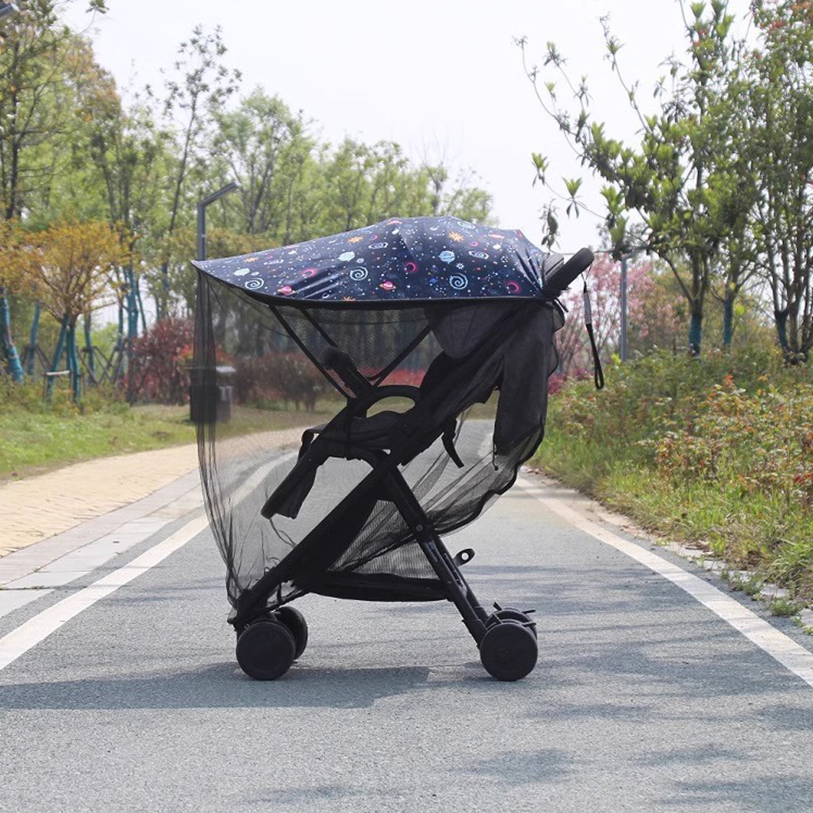 Baby Strollers Sunshade Canopy Awning Windproof Offer Sun Protections for Delicate Skin and Easy to Cleaning