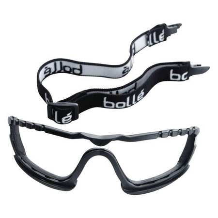 - BOLLE SAFETY Dust Ggls Strap and Foam Kit,Bk,Foam, 40043