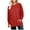 Red, variant on Diufon Womens Fall Tops Casual Long Sleeve Crewneck Tunic Shirts Solid Color Loose Blouses with Pocket