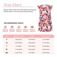 thumbnail image 5 of Lafuoo Japanese Cherry Blossoms Pattern Girls' Small Flying Sleeve Nightdress, Suitable for Girls' Round Neck Pajamas and Robes-Small, 5 of 9